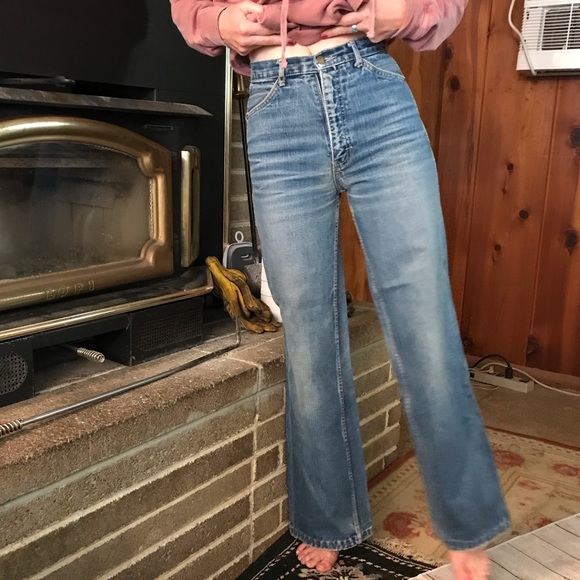 VTG High Rise Brittania jeans (8A) - Picture 3 of 4
